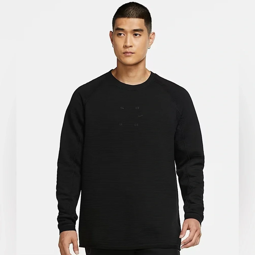 Nike Sportswear Tech Pack Crewneck Sweatshirt Black/Anthracite Small CU3782-010